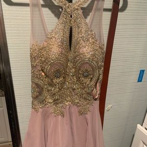 Pink dress, GORGEOUS! Used only once.